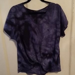 Twist Front West Kei Tie Dye Blouse